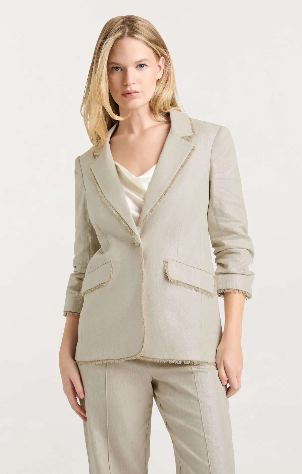 Lurex Linen Kylie Blazer sold by cinq a sept product image thumbnail 5