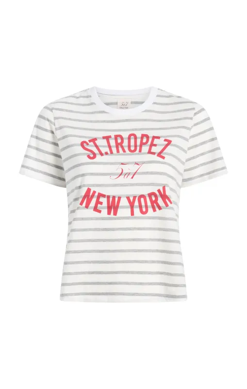 St Tropez Ny Shrunken Tee sold by cinq a sept