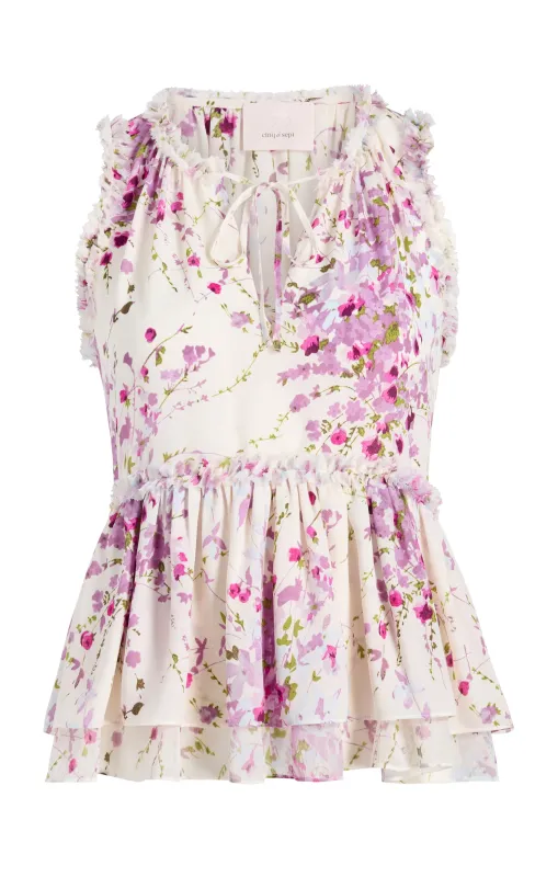 Midsummer Bloom Messina Top sold by cinq a sept