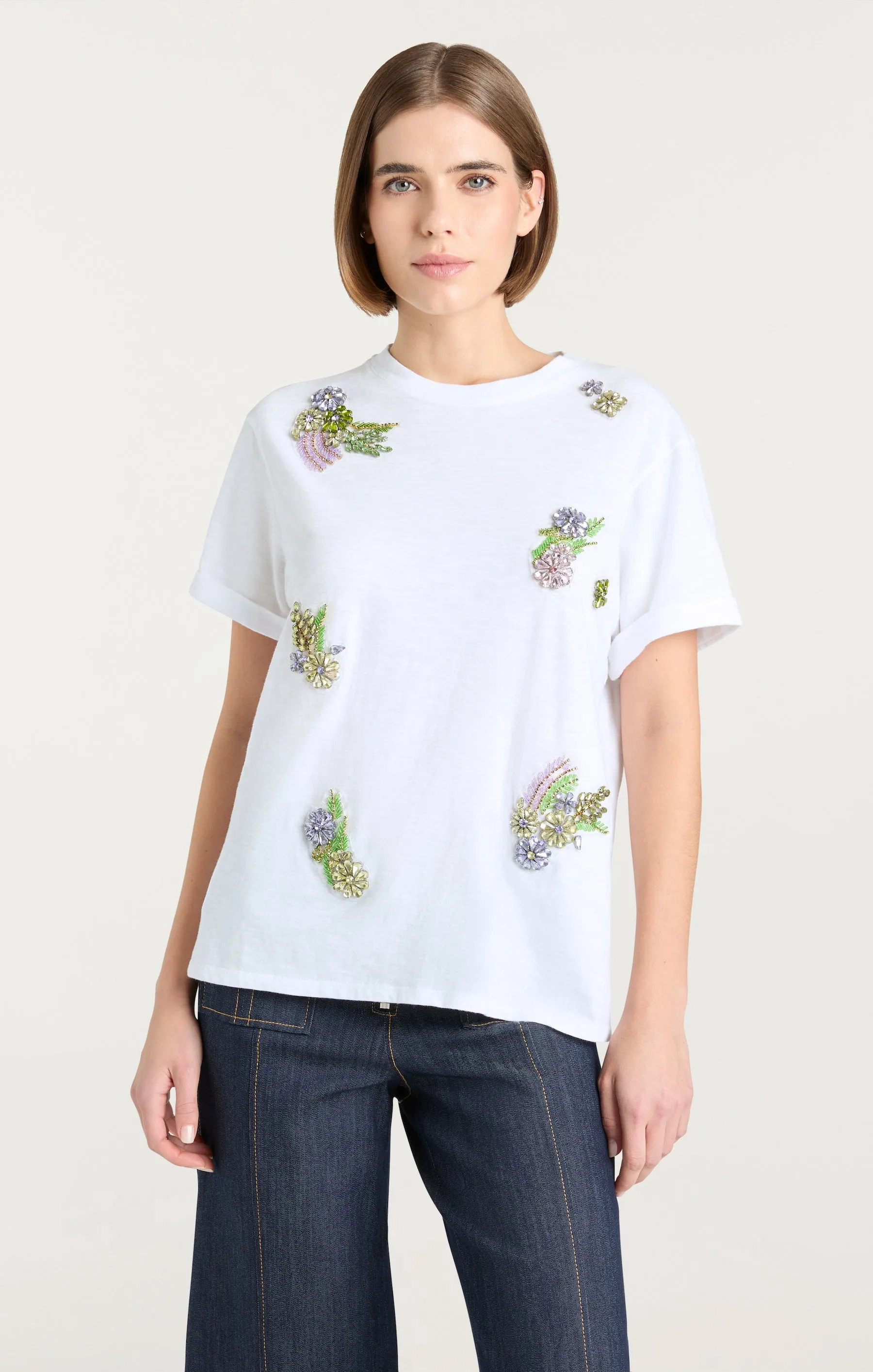 Crystal Ivy Shrunken Tee sold by cinq a sept product image thumbnail 5