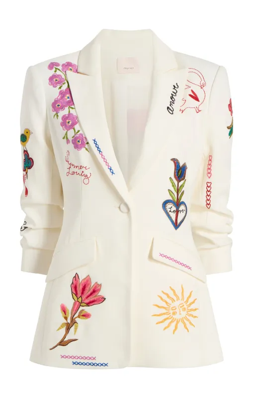 Summer Love Scrunched Cheyenne Blazer sold by cinq a sept