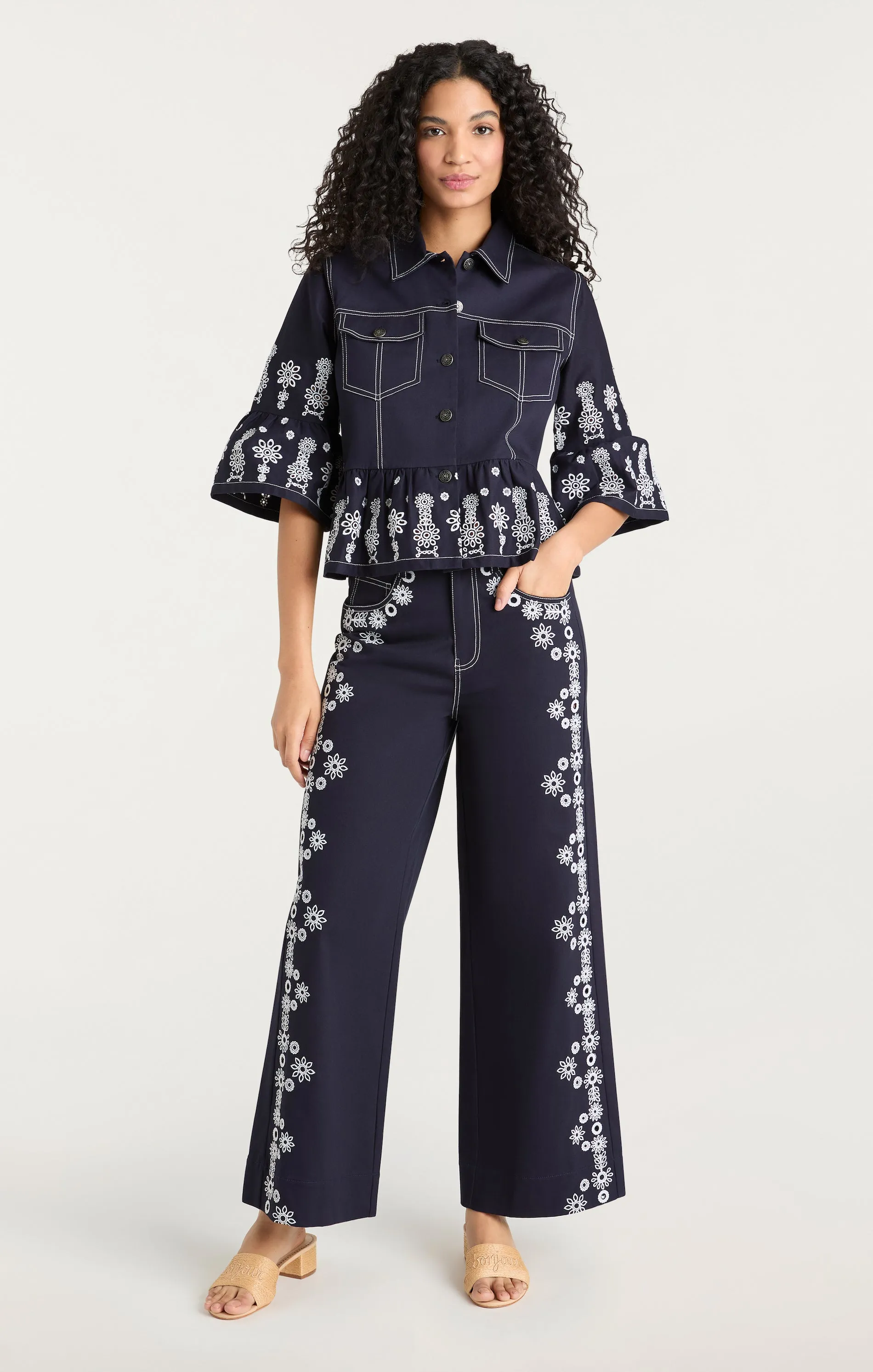 Mazie Eyelet Mandie Jacket sold by cinq a sept product image thumbnail 4