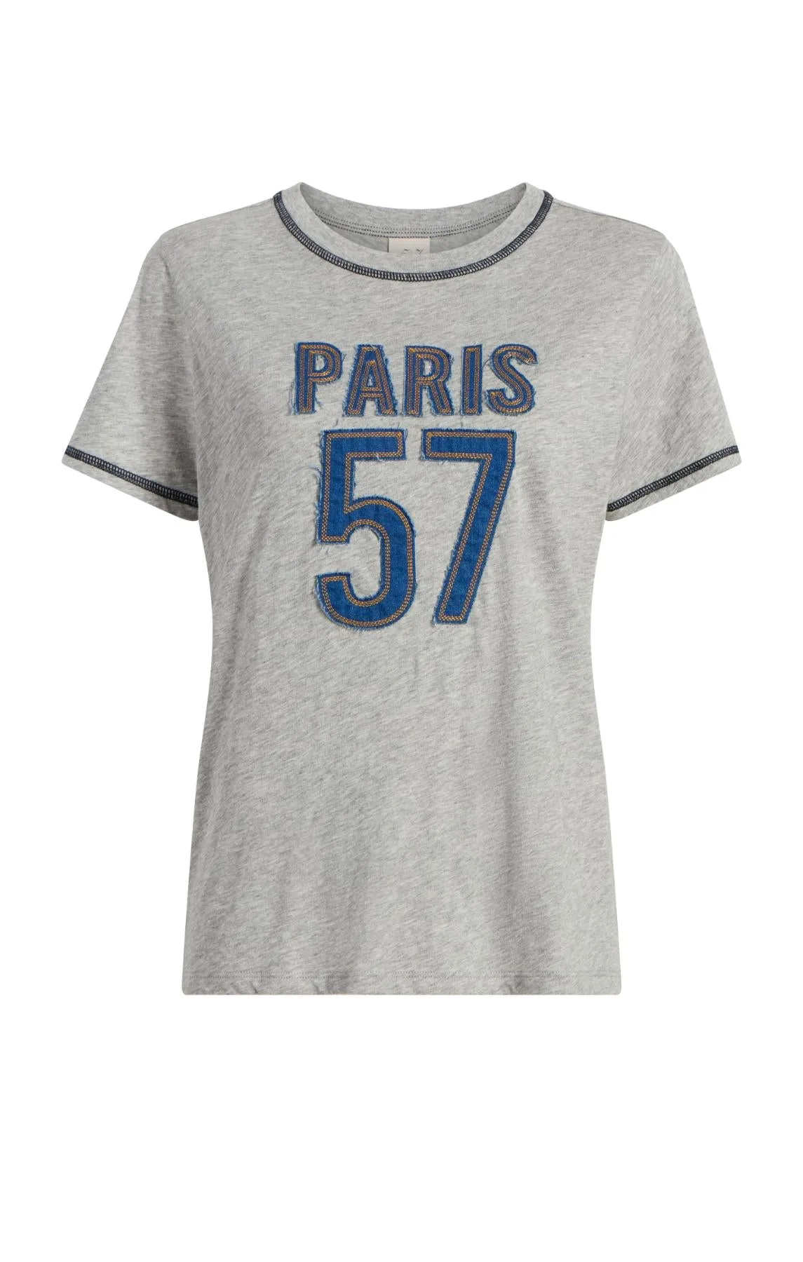 Trapunto Jean Heather Tee sold by cinq a sept