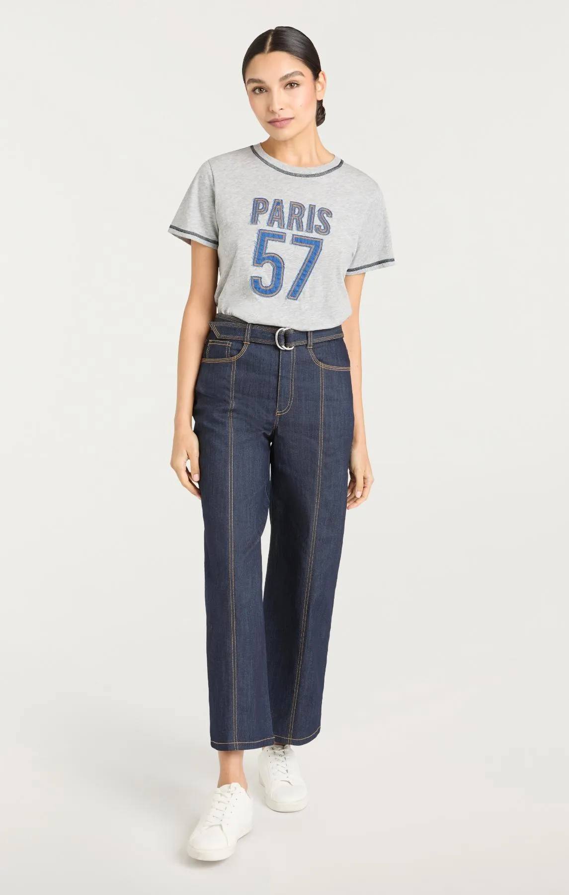 Trapunto Jean Heather Tee sold by cinq a sept product image thumbnail 2