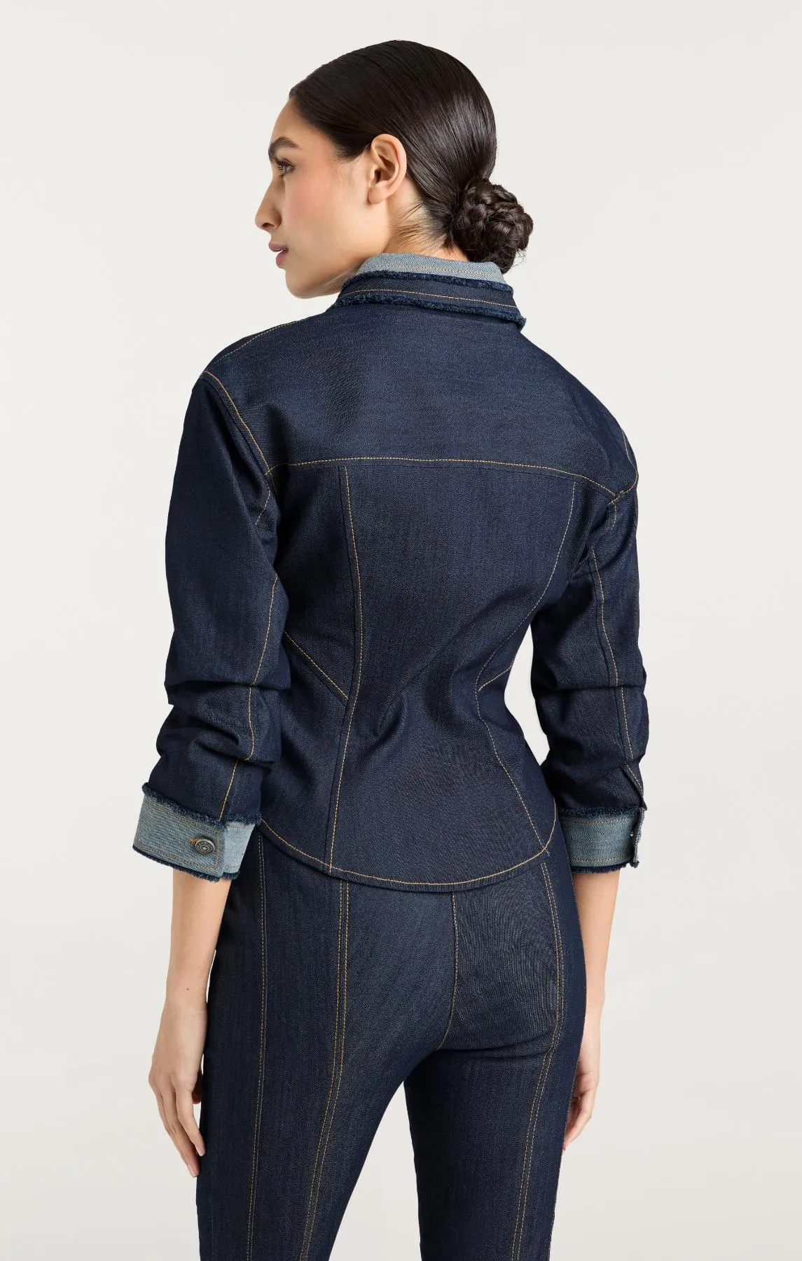 Cropped Scrunched Canyon Jean Jacket sold by cinq a sept product image thumbnail 3