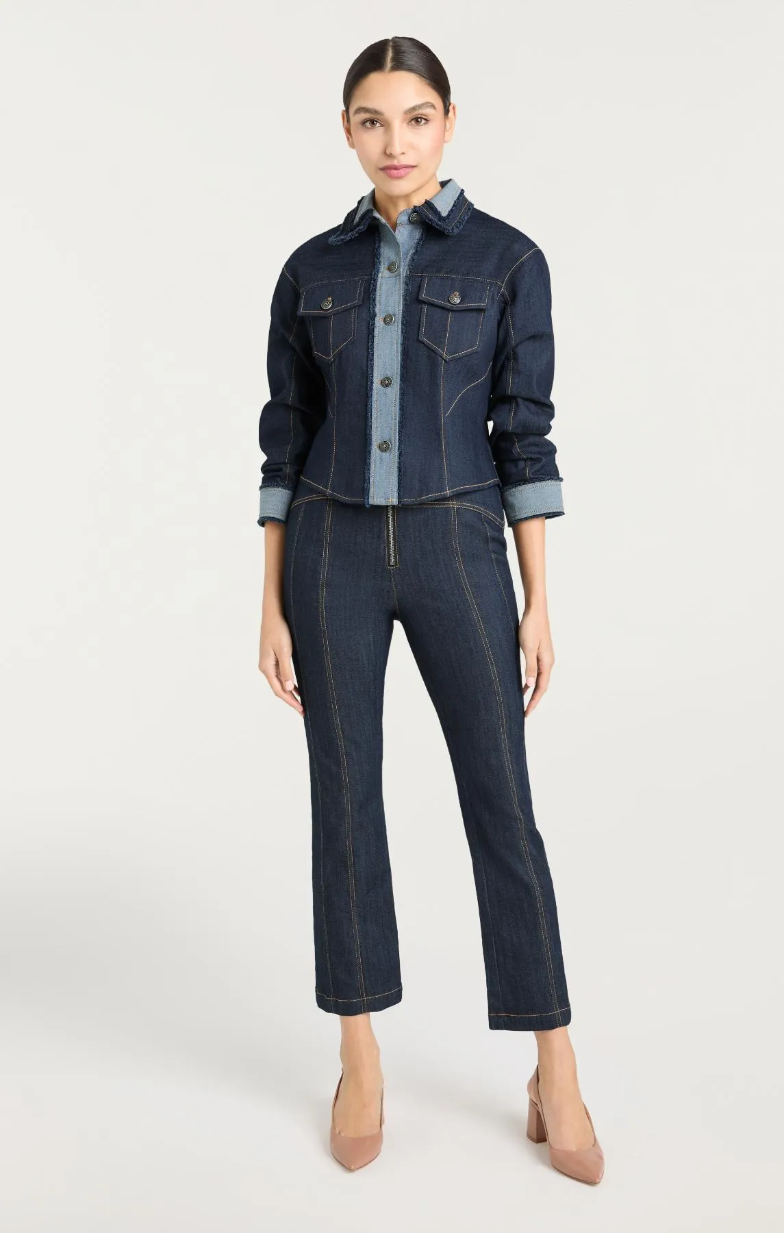 Cropped Scrunched Canyon Jean Jacket sold by cinq a sept product image thumbnail 2