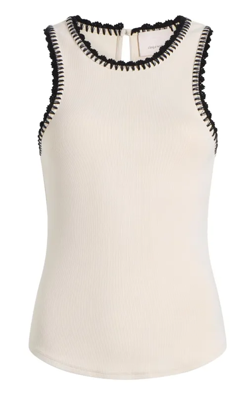 Crochet Lizzie Tank made by cinq a sept