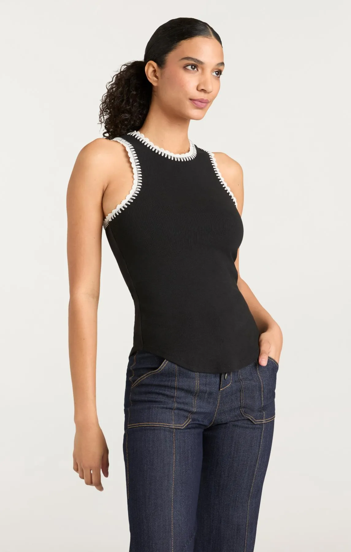 Crochet Lizzie Tank sold by cinq a sept product image thumbnail 5