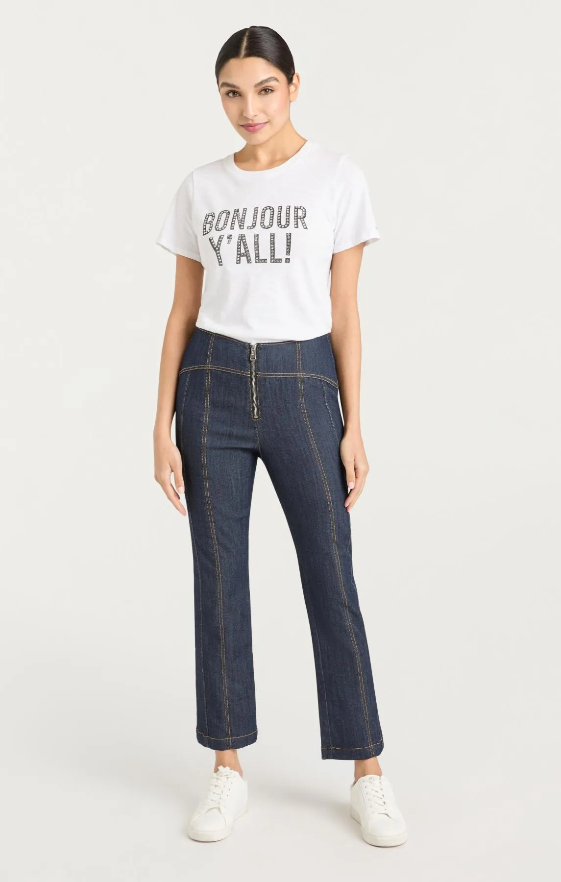 Heatset Bonjour Yall Shrunken Tee sold by cinq a sept product image thumbnail 2