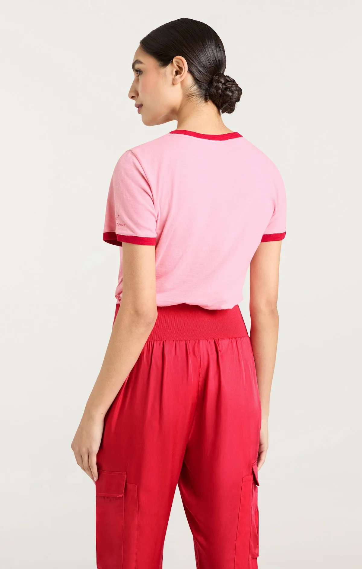 Paris Lamour Heart Shrunken Ringer Tee sold by cinq a sept product image thumbnail 4