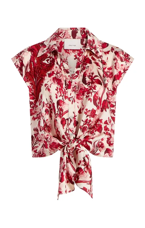 Floral Ribbons Sleeveless Mari sold by cinq a sept