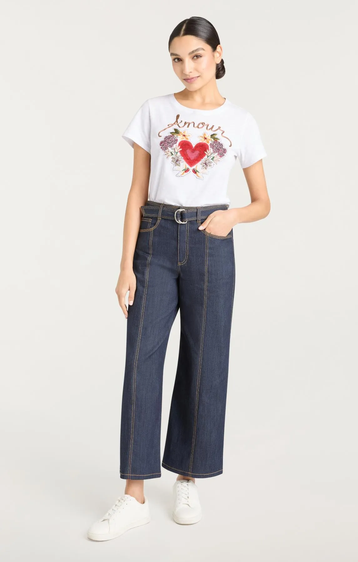 Western Amour Shrunken Tee sold by cinq a sept product image thumbnail 2