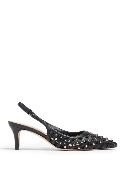 Rena Cage Studded Slingback Pump sold by cinq a sept
