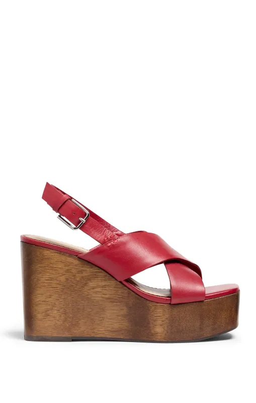 Vinny Wedge Sandal sold by cinq a sept