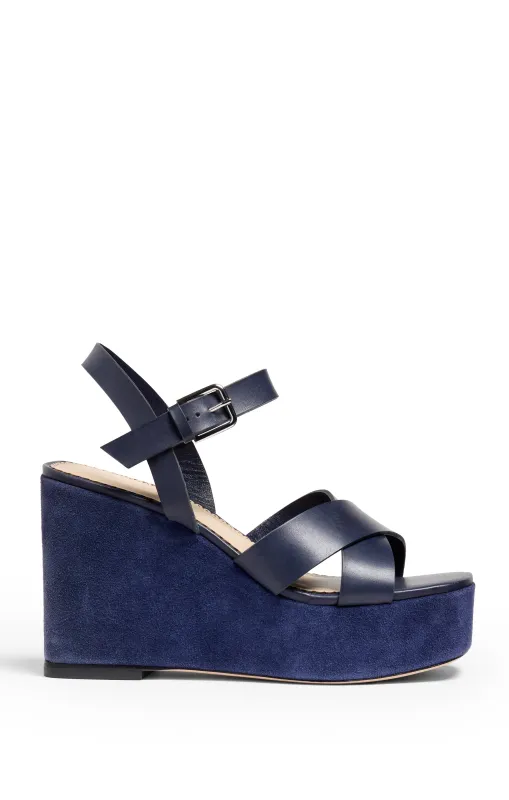 Sasha Vachetta Wedge Sandal sold by cinq a sept