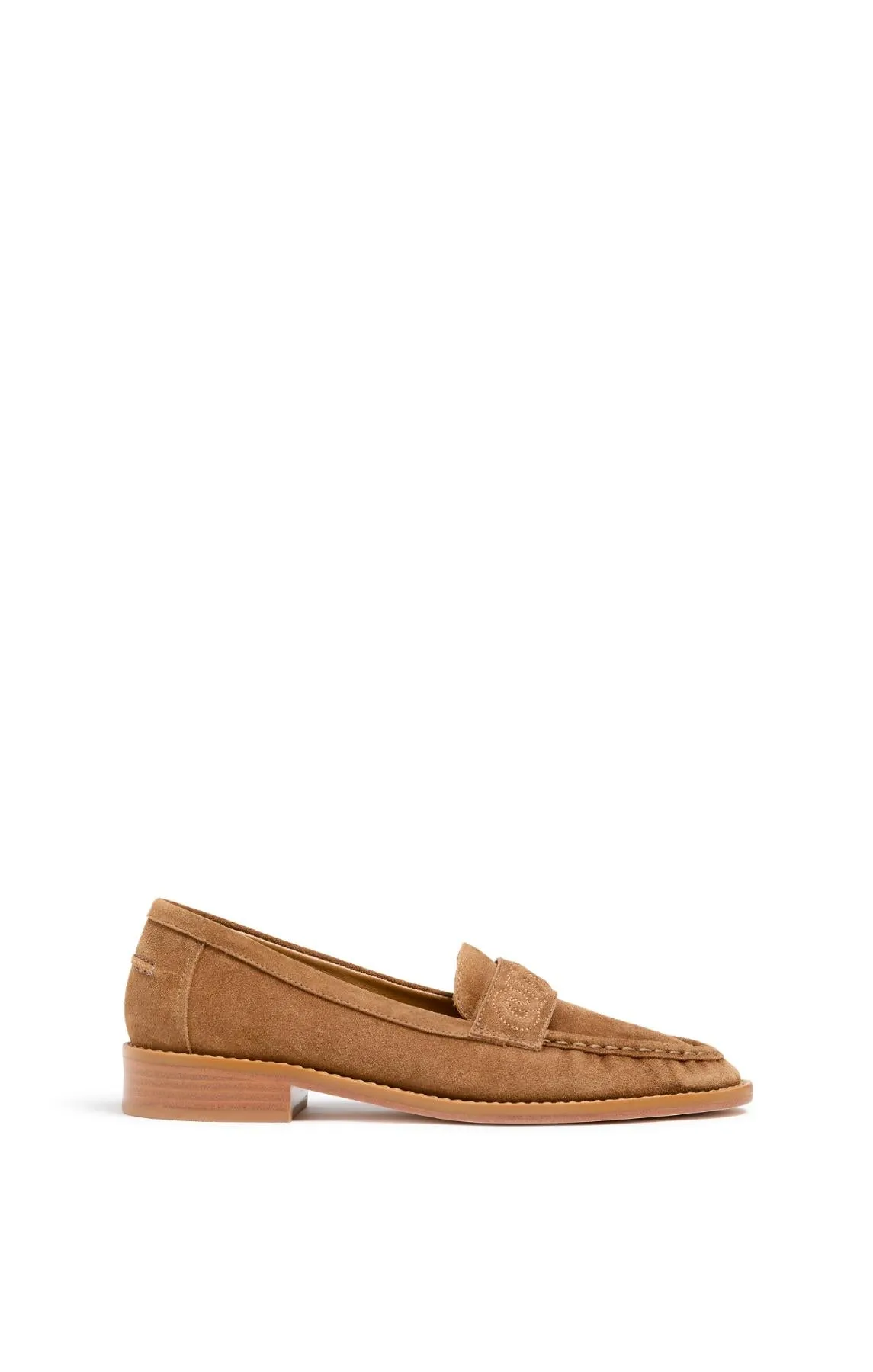 Gretta Suede Amour Loafer sold by cinq a sept