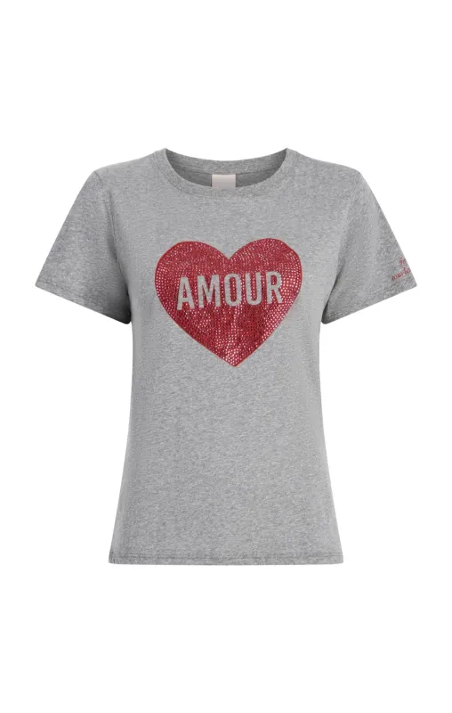 Heatset Amour Heart Tee sold by cinq a sept