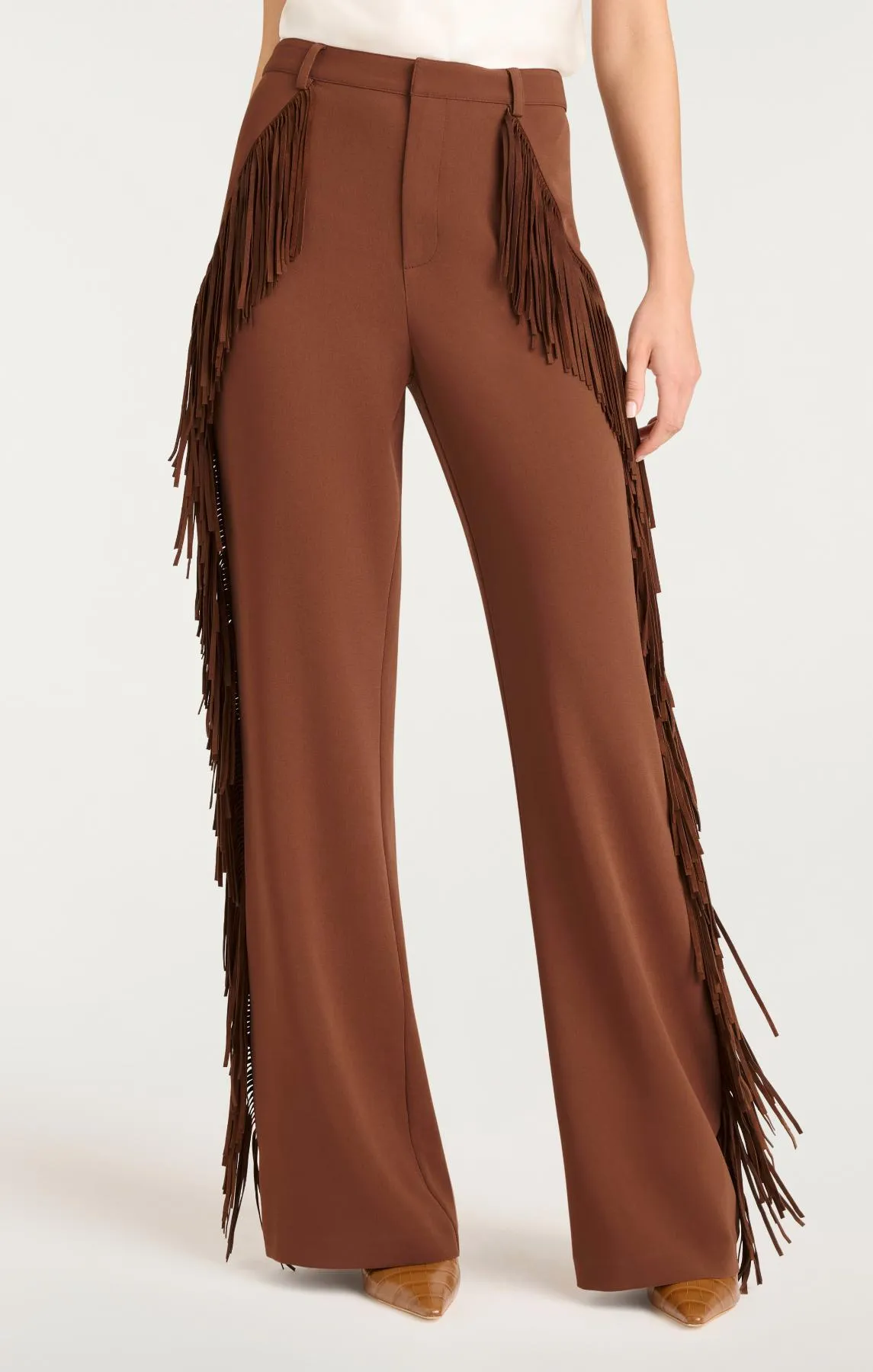 Suede Fringe Keo Pant sold by cinq a sept product image thumbnail 2