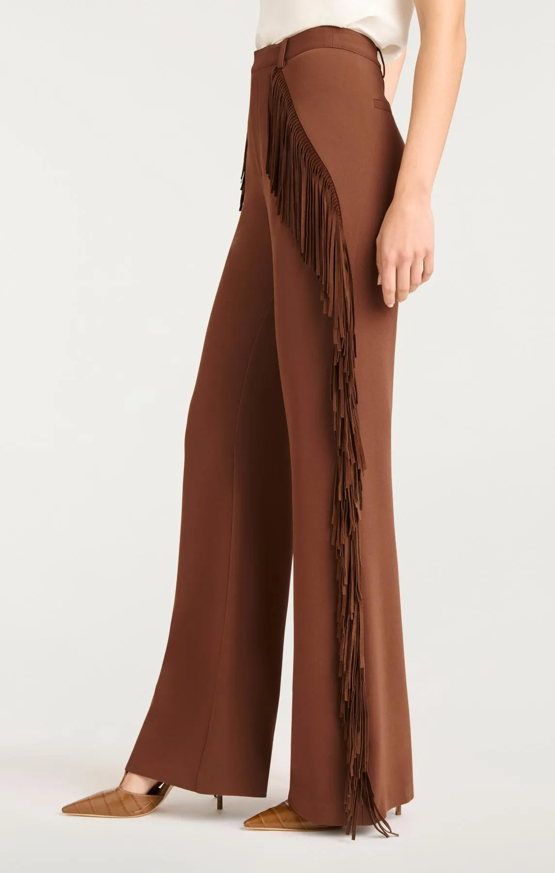 Suede Fringe Keo Pant sold by cinq a sept product image thumbnail 4