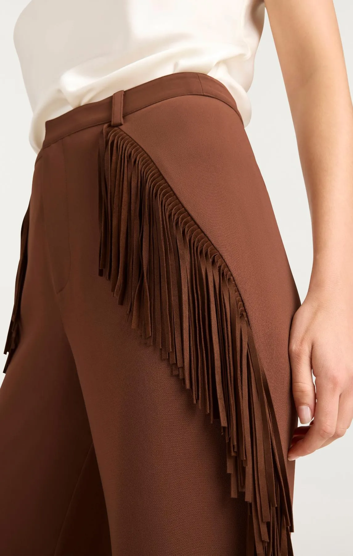 Suede Fringe Keo Pant sold by cinq a sept product image thumbnail 5