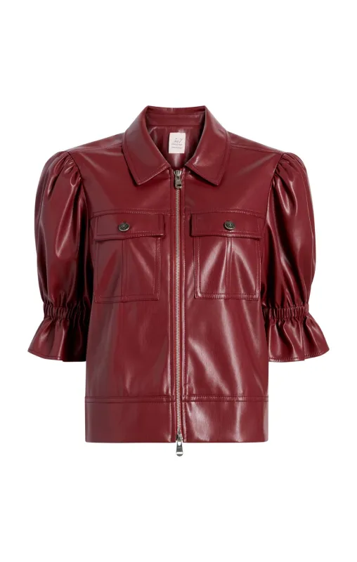 Lite Vegan Leather Holly Jacket made by cinq a sept