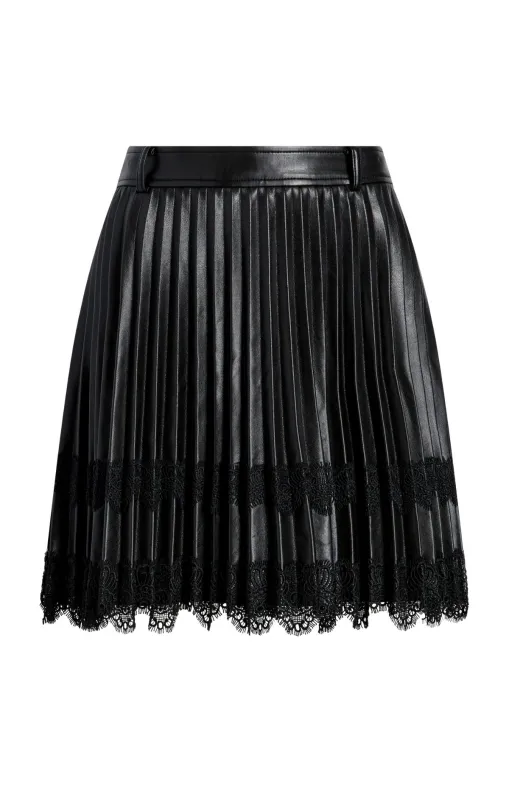 Vegan Leather Laney Skirt made by cinq a sept
