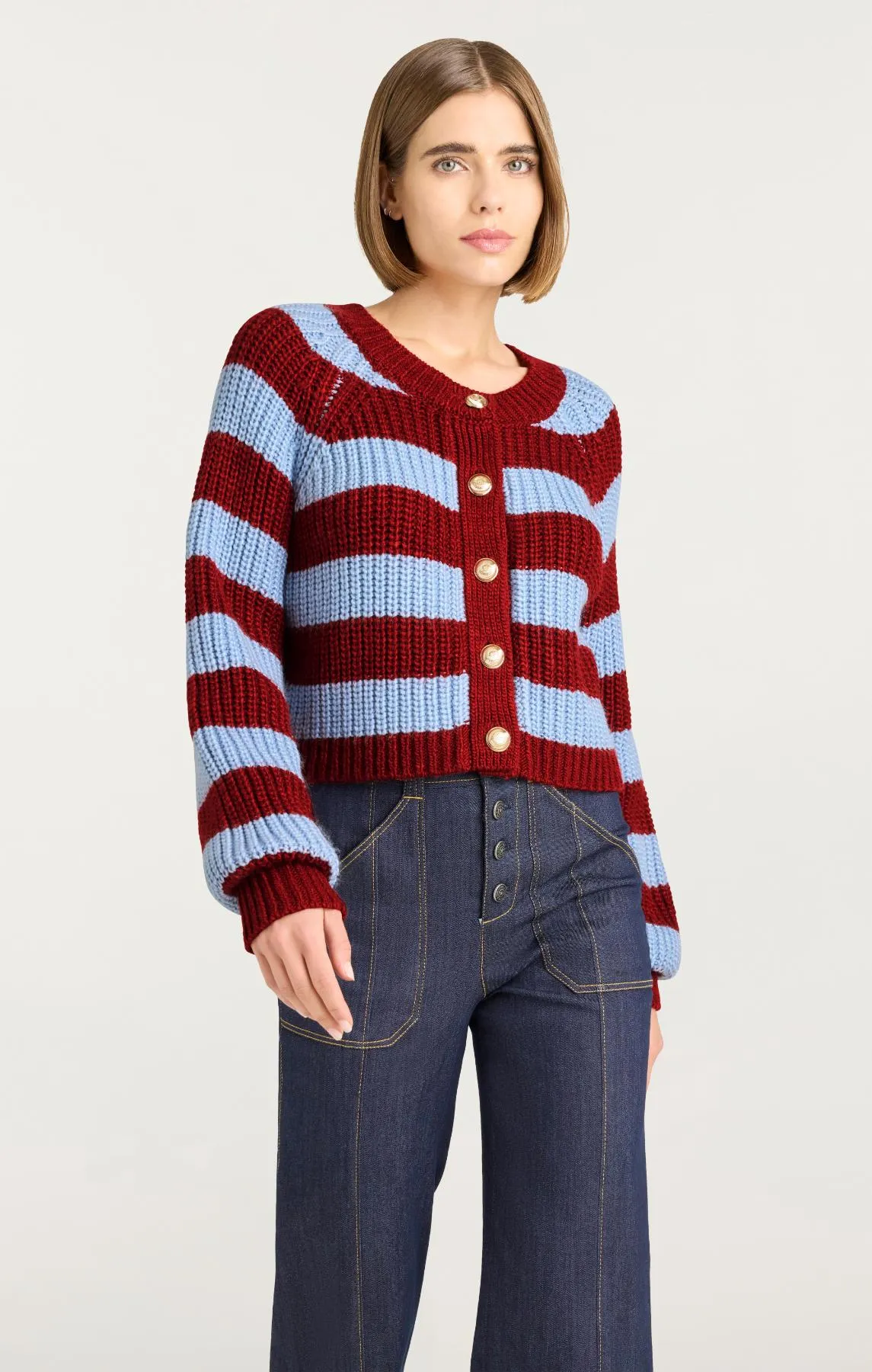 Striped Millie Cardigan sold by cinq a sept product image thumbnail 3
