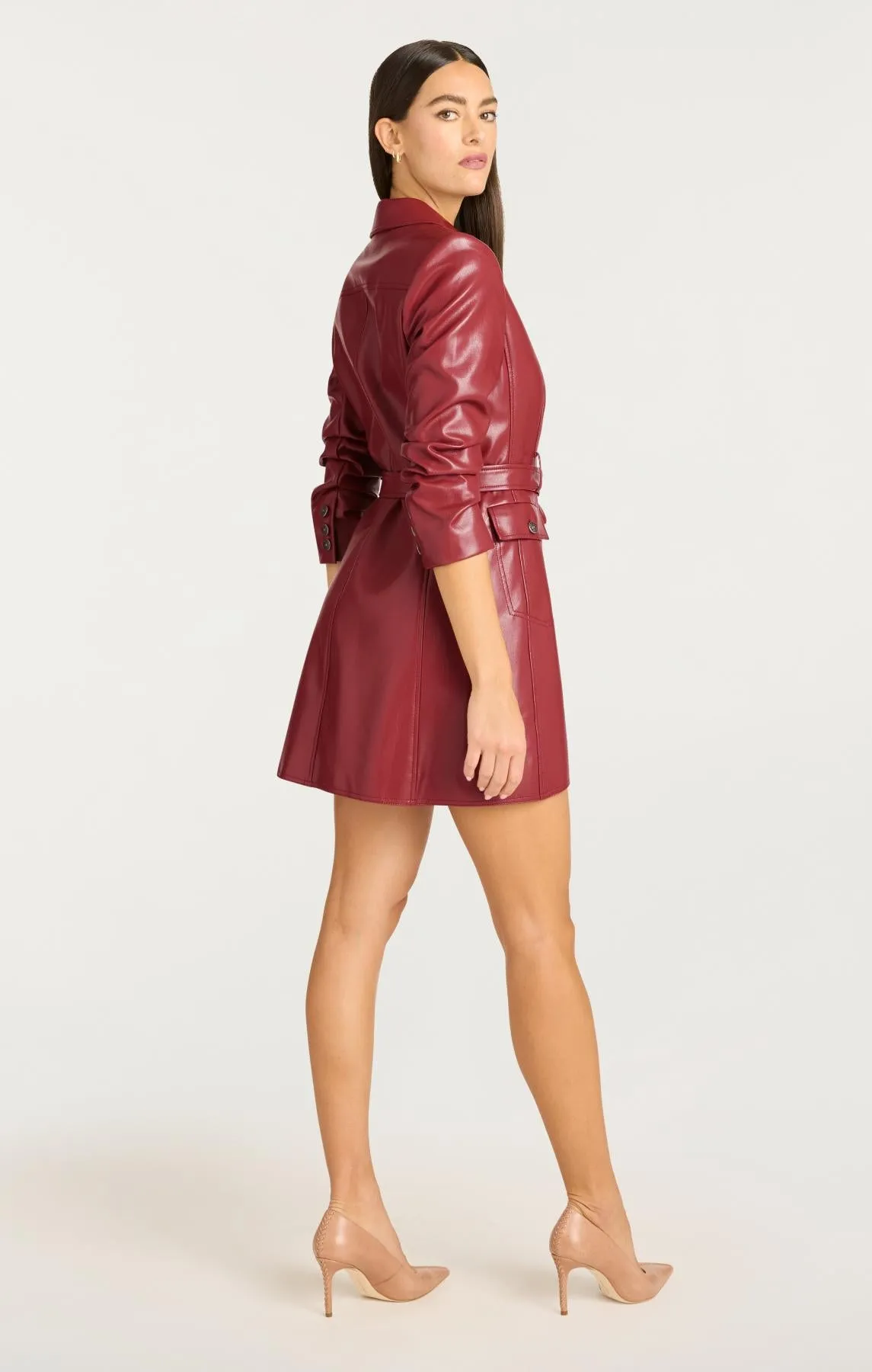 Vegan Leather Jenessa Dress sold by cinq a sept product image thumbnail 3