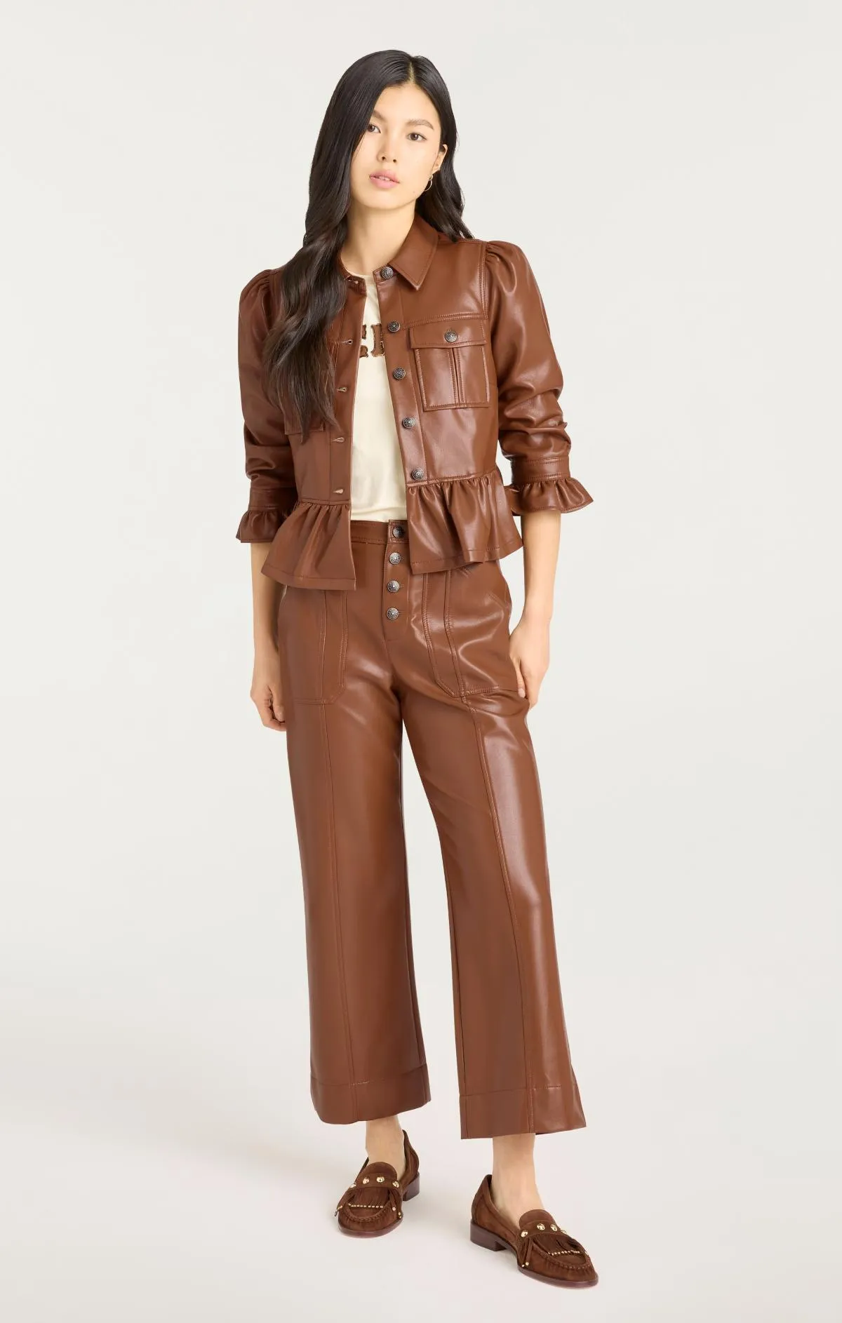 Lite Vegan Leather Delanie Jacket sold by cinq a sept product image thumbnail 2