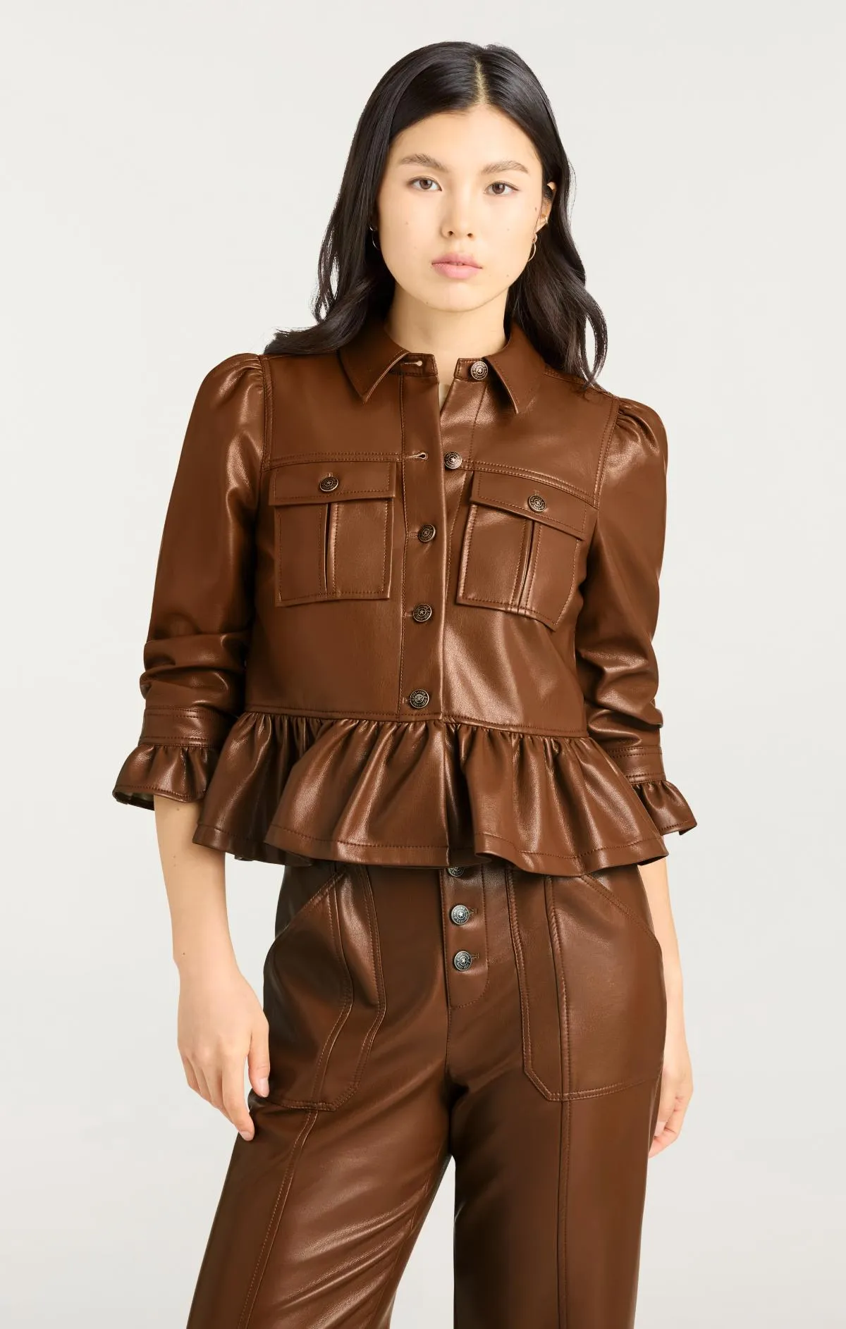 Lite Vegan Leather Delanie Jacket sold by cinq a sept product image thumbnail 3