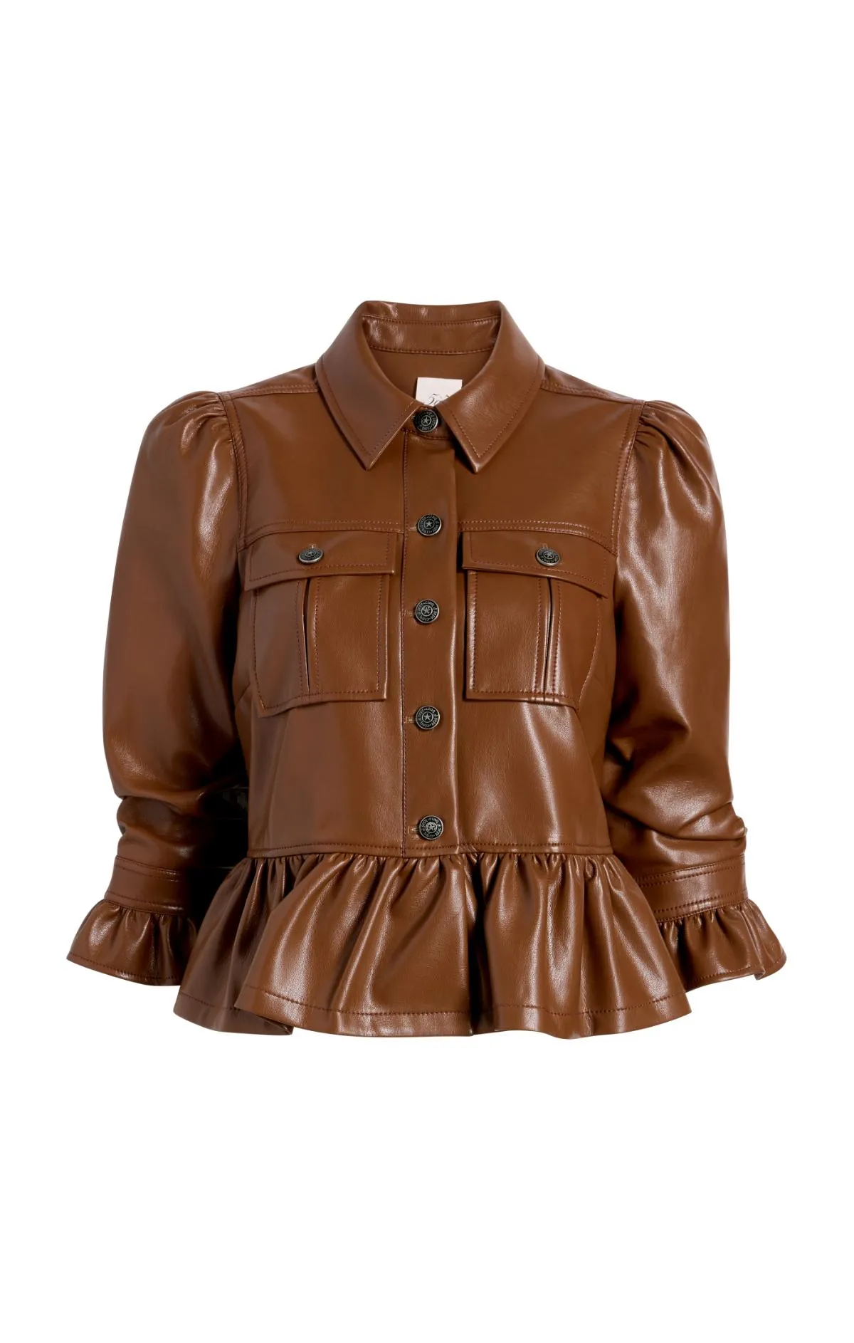 Lite Vegan Leather Delanie Jacket sold by cinq a sept