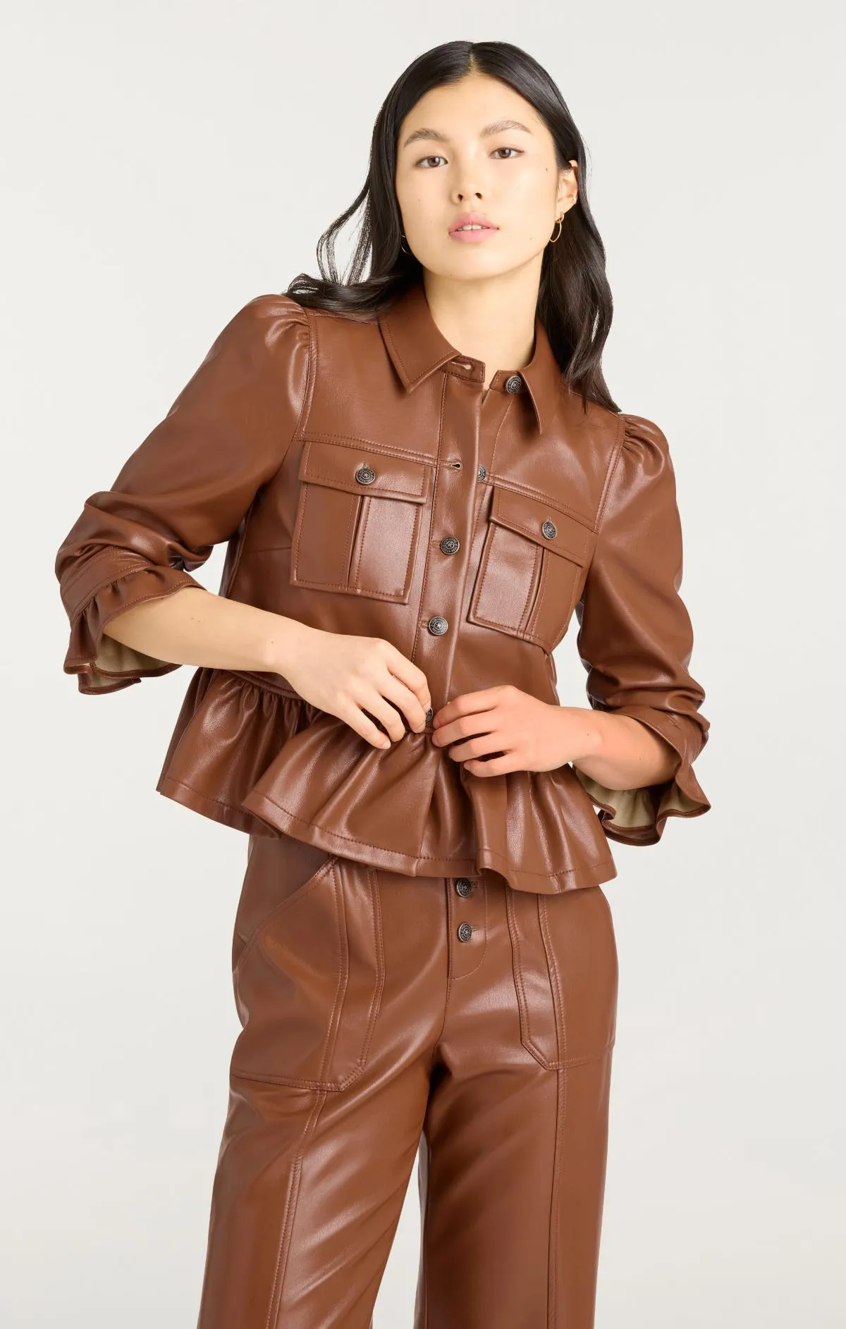 Lite Vegan Leather Delanie Jacket sold by cinq a sept product image thumbnail 5