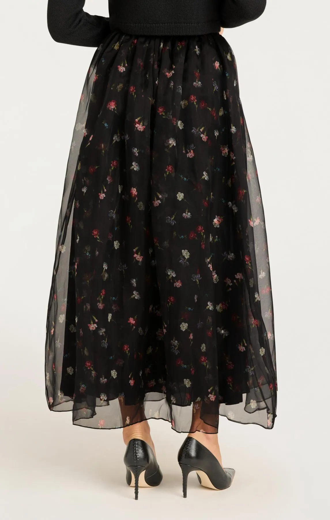Tumbling Carnations Theora Skirt sold by cinq a sept product image thumbnail 5