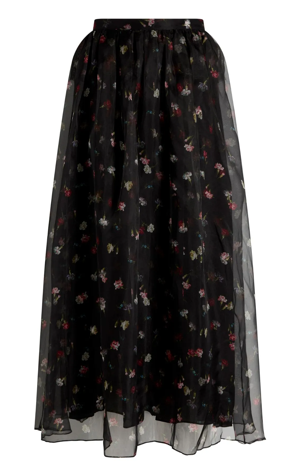 Tumbling Carnations Theora Skirt sold by cinq a sept