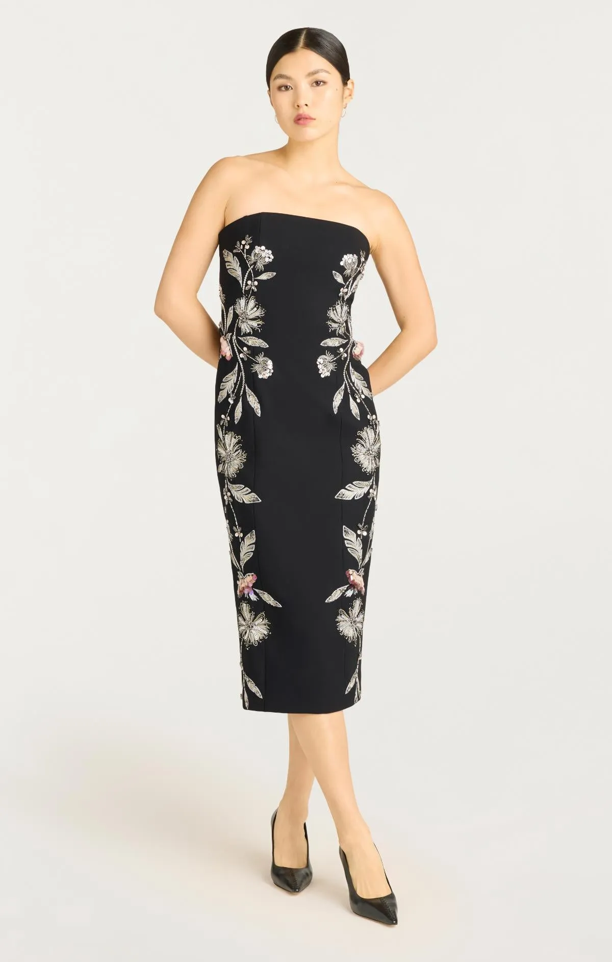 Floral Mixed Media Niles Dress sold by cinq a sept product image thumbnail 5