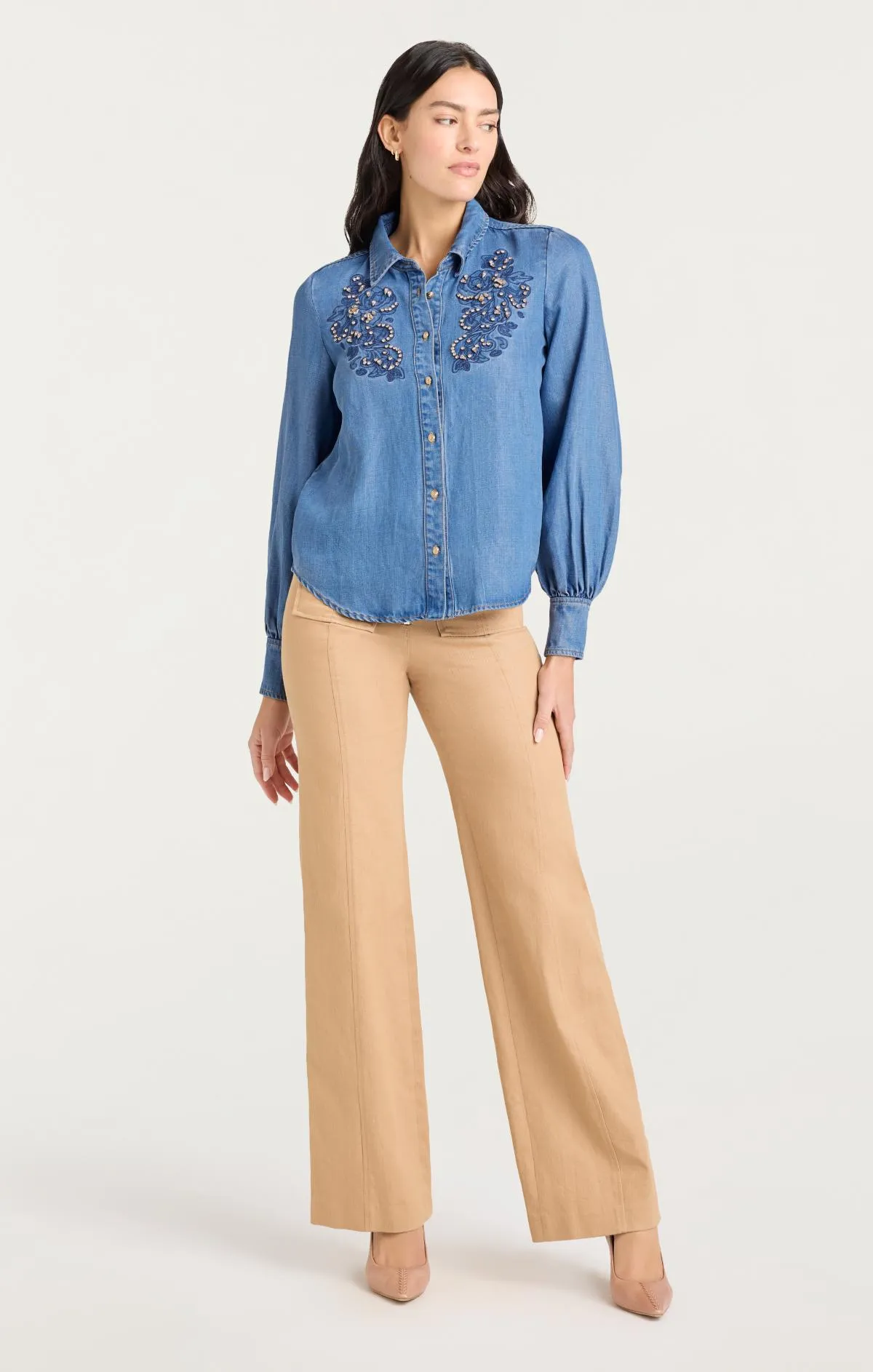 Rhinestone Embellished Juliette Jean Top sold by cinq a sept product image thumbnail 5