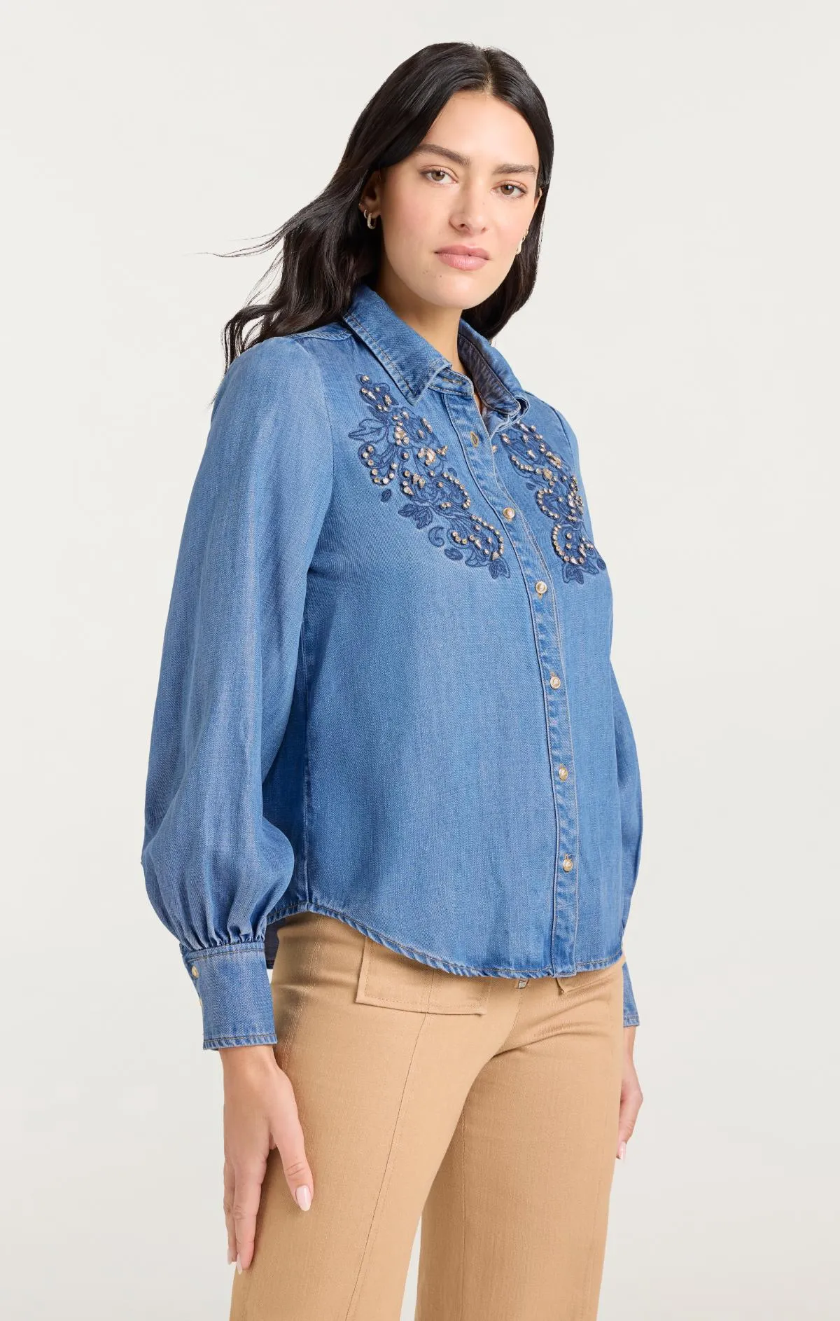 Rhinestone Embellished Juliette Jean Top sold by cinq a sept product image thumbnail 3