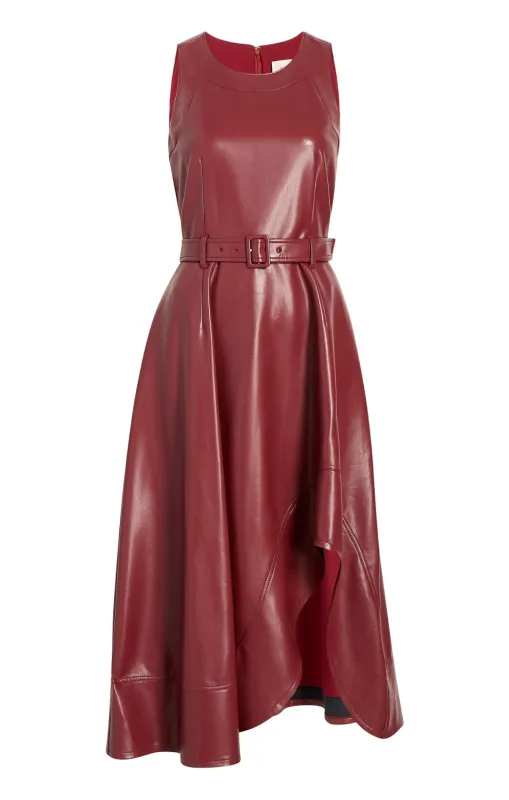 Vegan Leather Zelda Dress sold by cinq a sept