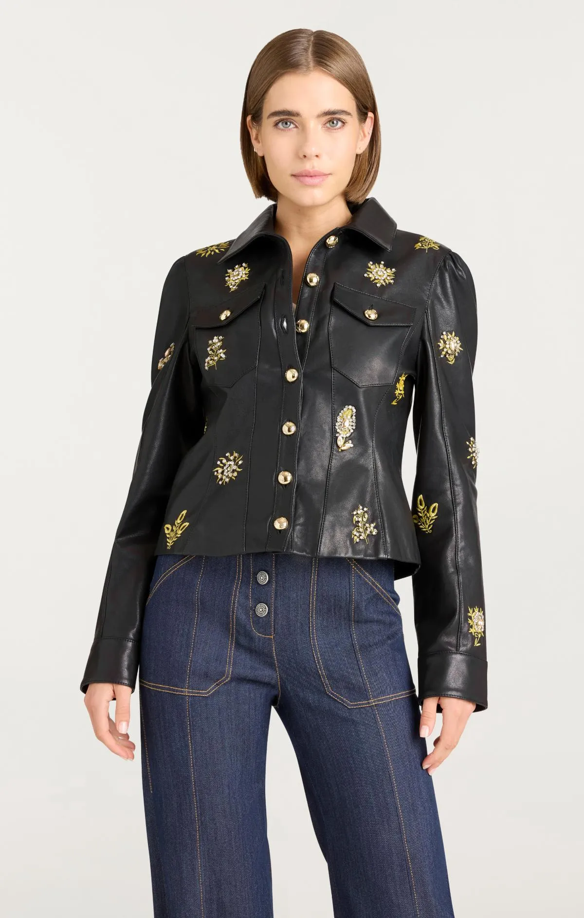 Leila Leather Sarita Jacket sold by cinq a sept product image thumbnail 2