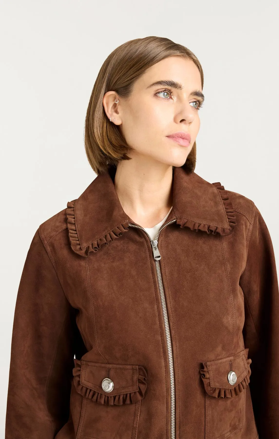 Suede Sybil Jacket sold by cinq a sept product image thumbnail 5