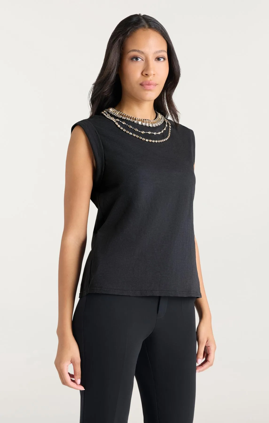 Layered Necklace Bella Tee sold by cinq a sept product image thumbnail 5