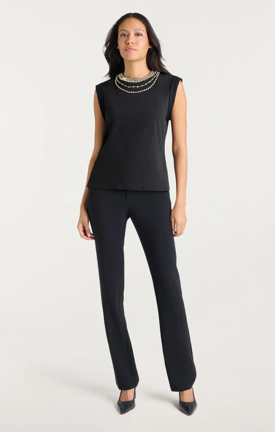 Layered Necklace Bella Tee sold by cinq a sept product image thumbnail 4