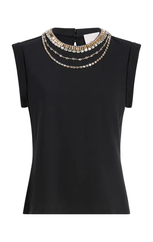 Layered Necklace Bella Tee made by cinq a sept