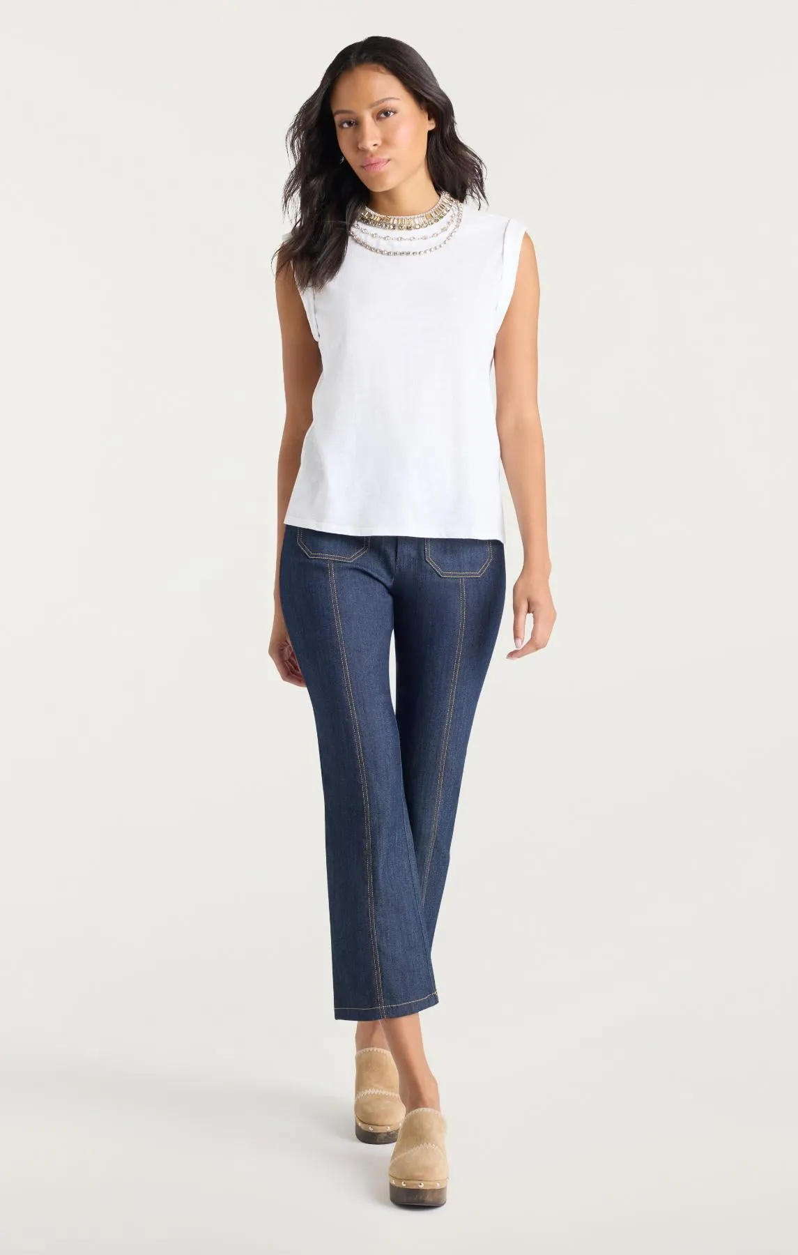 Layered Necklace Bella Tee sold by cinq a sept product image thumbnail 4