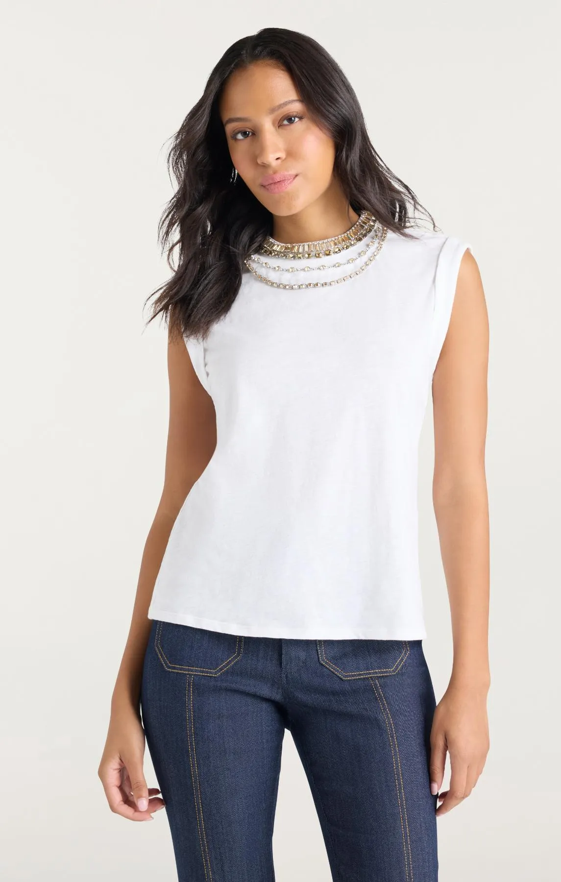 Layered Necklace Bella Tee sold by cinq a sept product image thumbnail 2