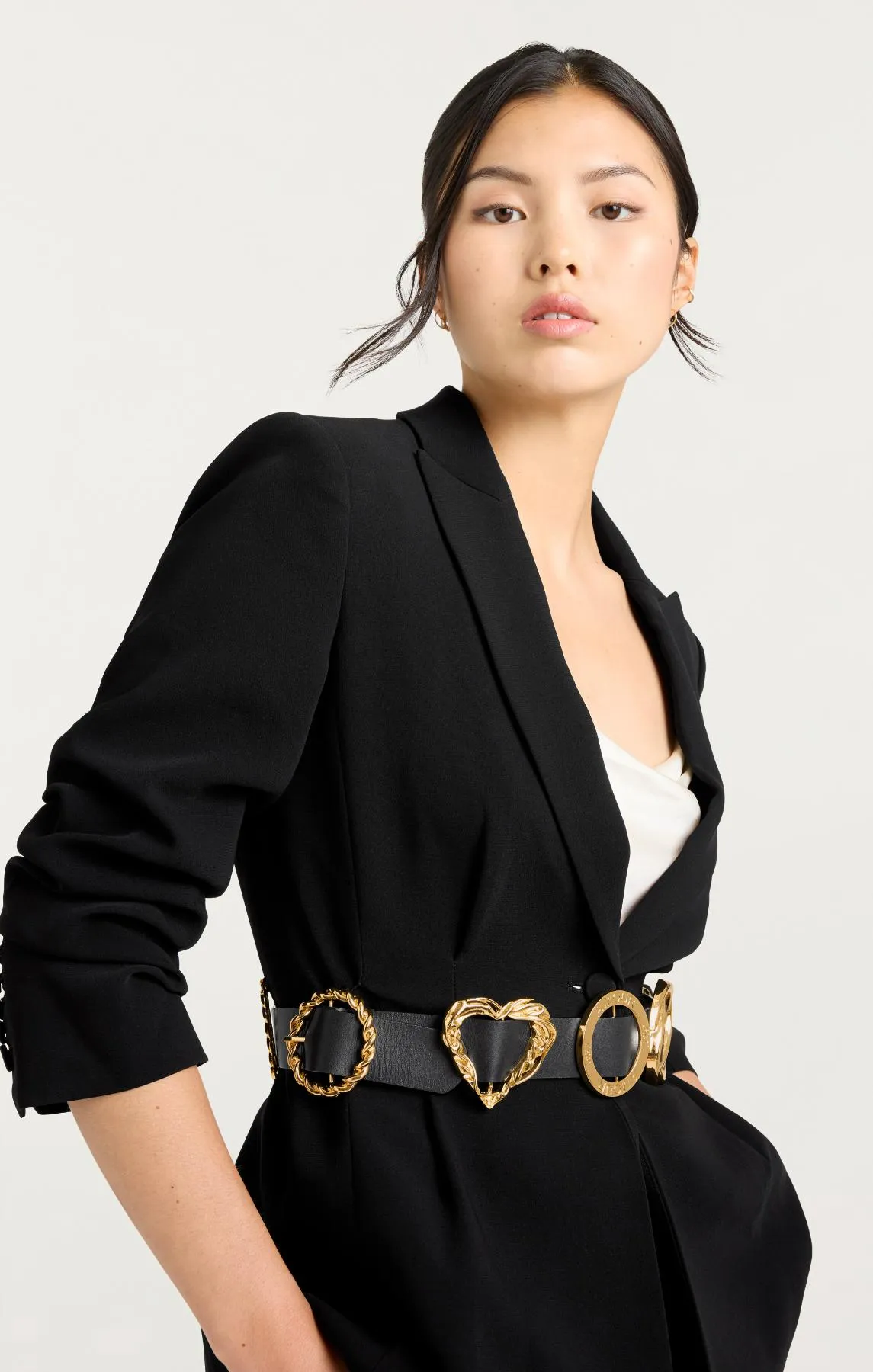 Gold Belt Scrunched Cheyenne Blazer sold by cinq a sept product image thumbnail 5
