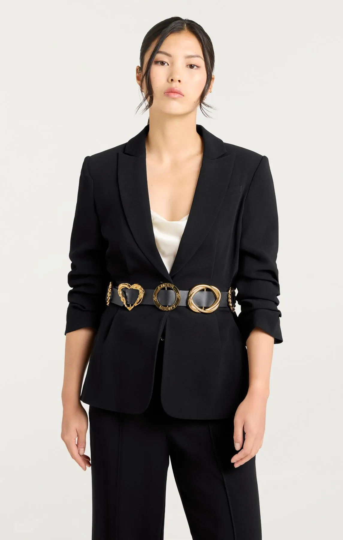 Gold Belt Scrunched Cheyenne Blazer sold by cinq a sept product image thumbnail 3