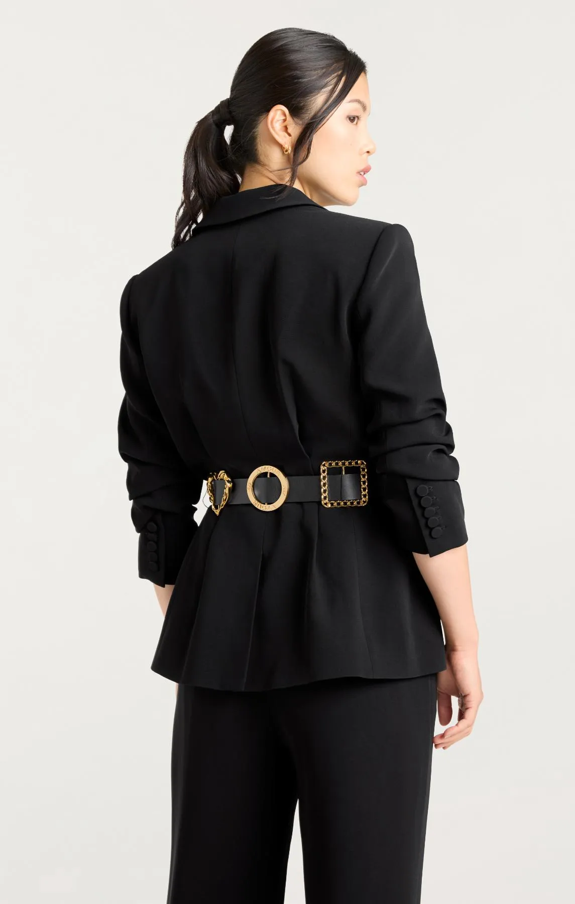Gold Belt Scrunched Cheyenne Blazer sold by cinq a sept product image thumbnail 4