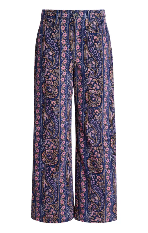 Paisley Velveteen Betsey Pant made by cinq a sept