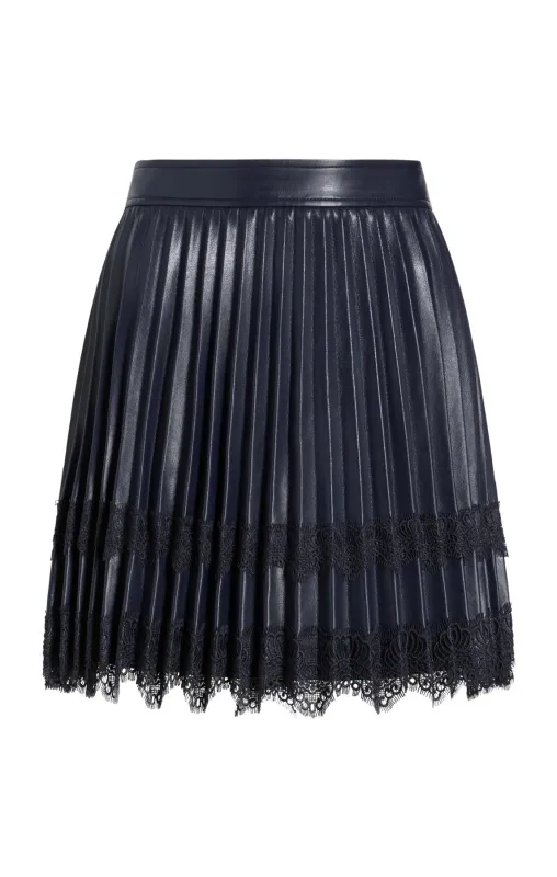 Vegan Leather Laney Skirt made by cinq a sept